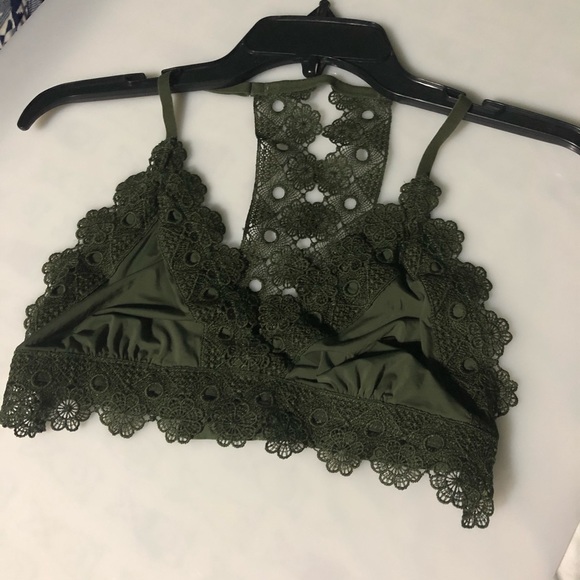 aerie Other - 🔵Aerie Emerald Green Lace Large Bralette